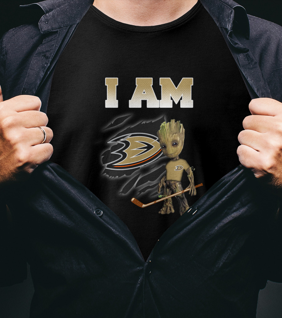 I Am Anaheim Ducks Groot Hockey Fans T-Shirt