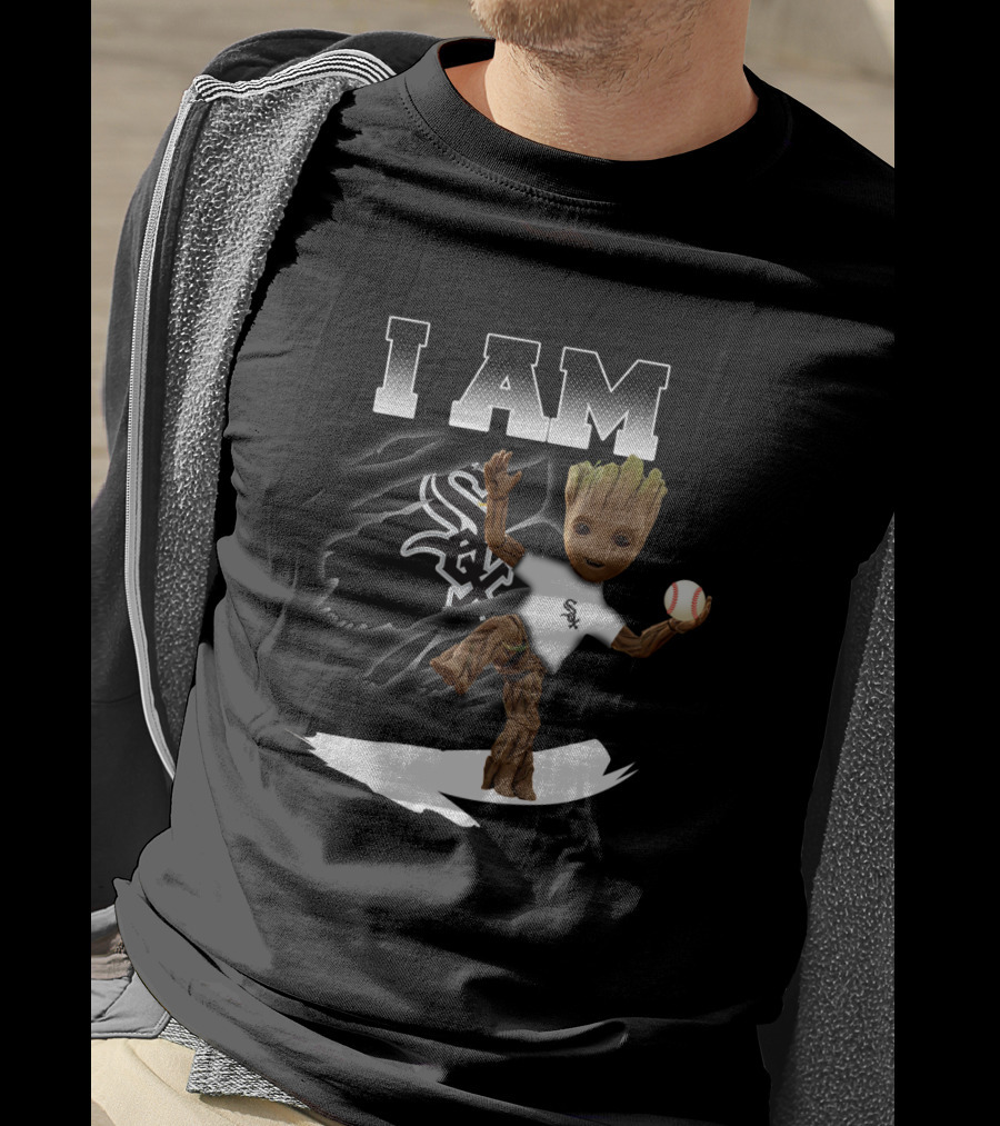 I Am Groot Chicago White Sox Baseball Fans T-Shirt