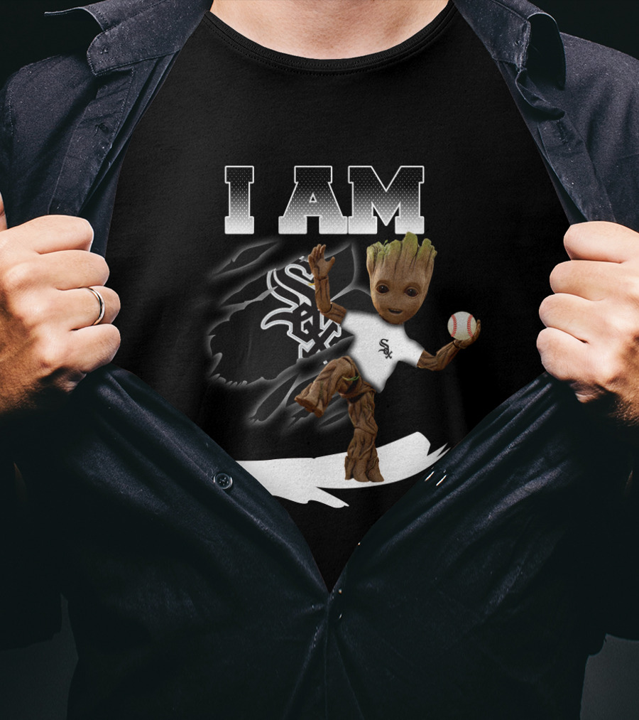 I Am Groot Chicago White Sox Baseball Fans T-Shirt