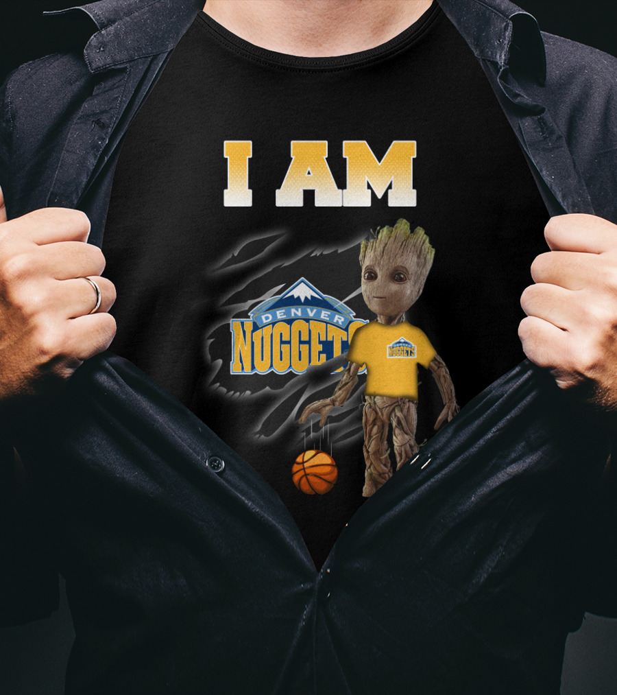 I Am Denver Nuggets Groot Basketball Fans Favorite T-Shirt