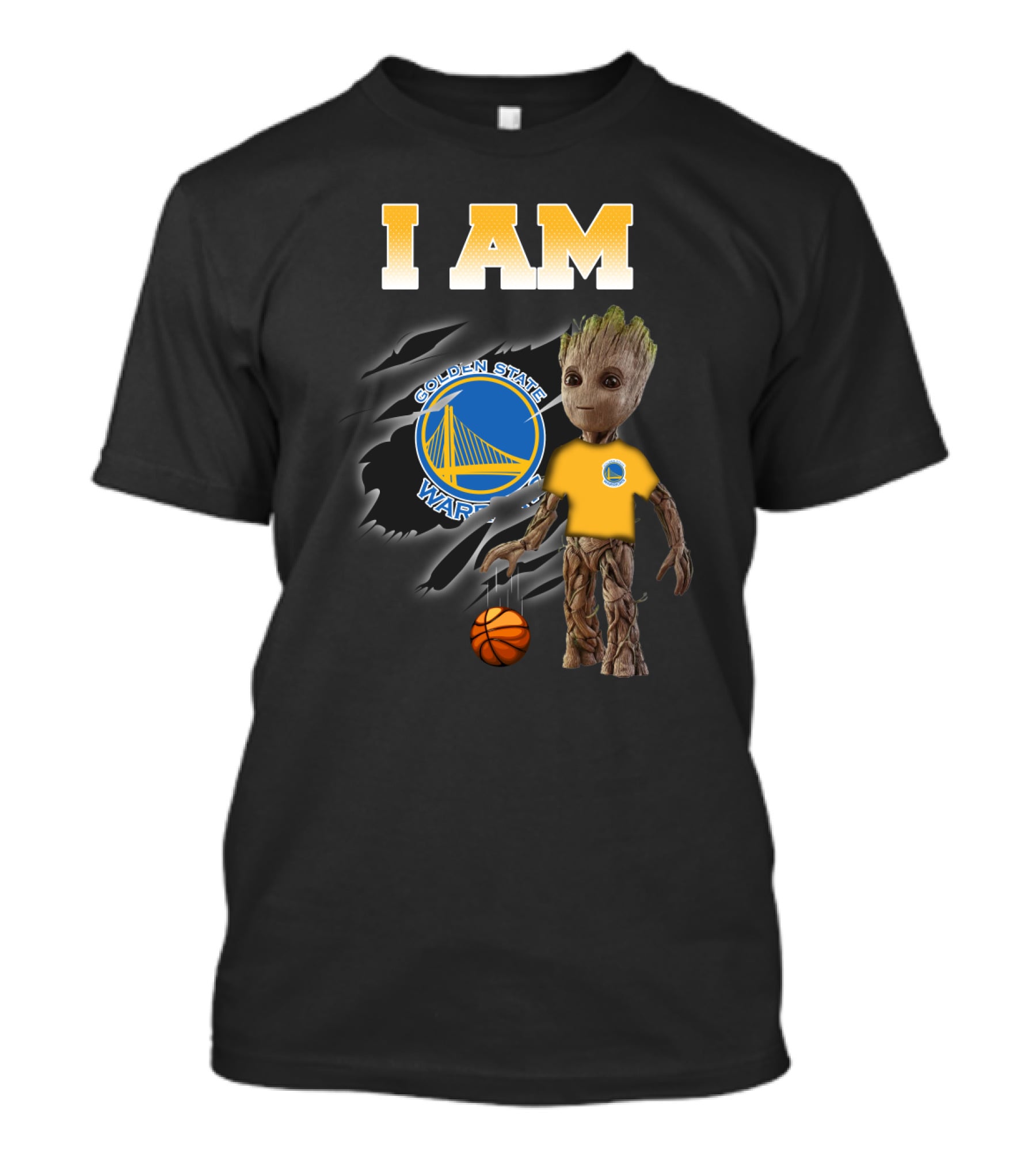 I Am Groot Golden State Warriors Basketball Fan T-Shirt