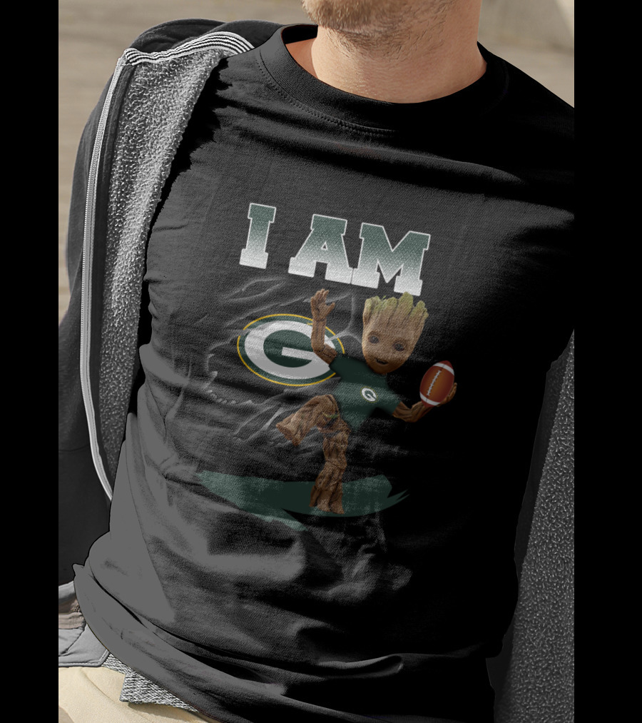 I Am Green Bay Packers Groot Fan Football T-Shirt