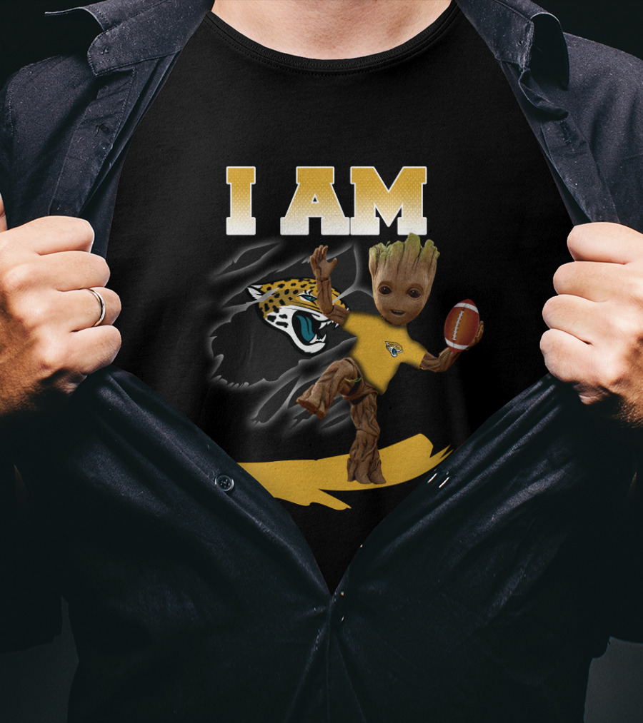 I Am Jacksonville Jaguars Groot Football Fan T-Shirt