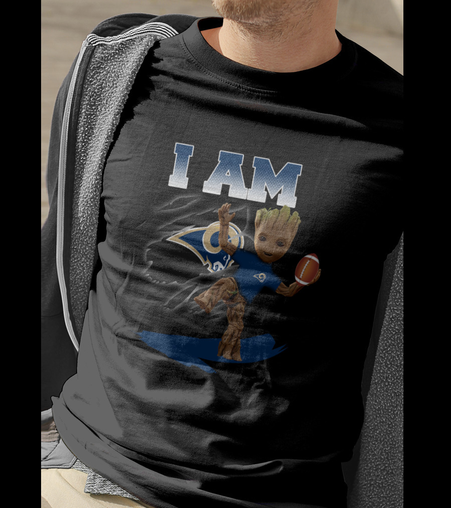 I Am Los Angeles Rams Groot Football Fan T-Shirt