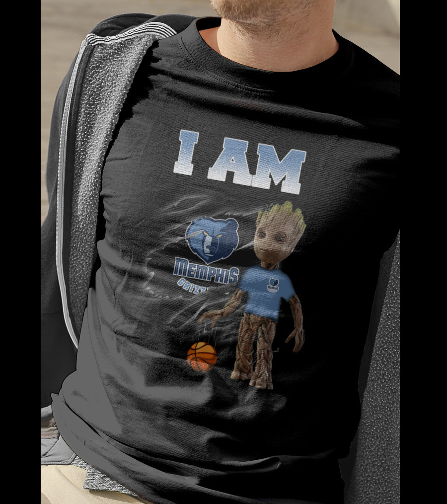 I Am Memphis Grizzlies Groot Basketball Fans T-Shirt