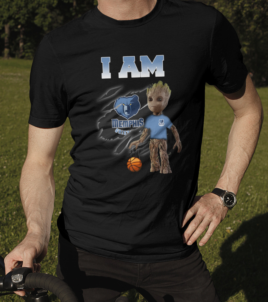 I Am Memphis Grizzlies Groot Basketball Fans T-Shirt