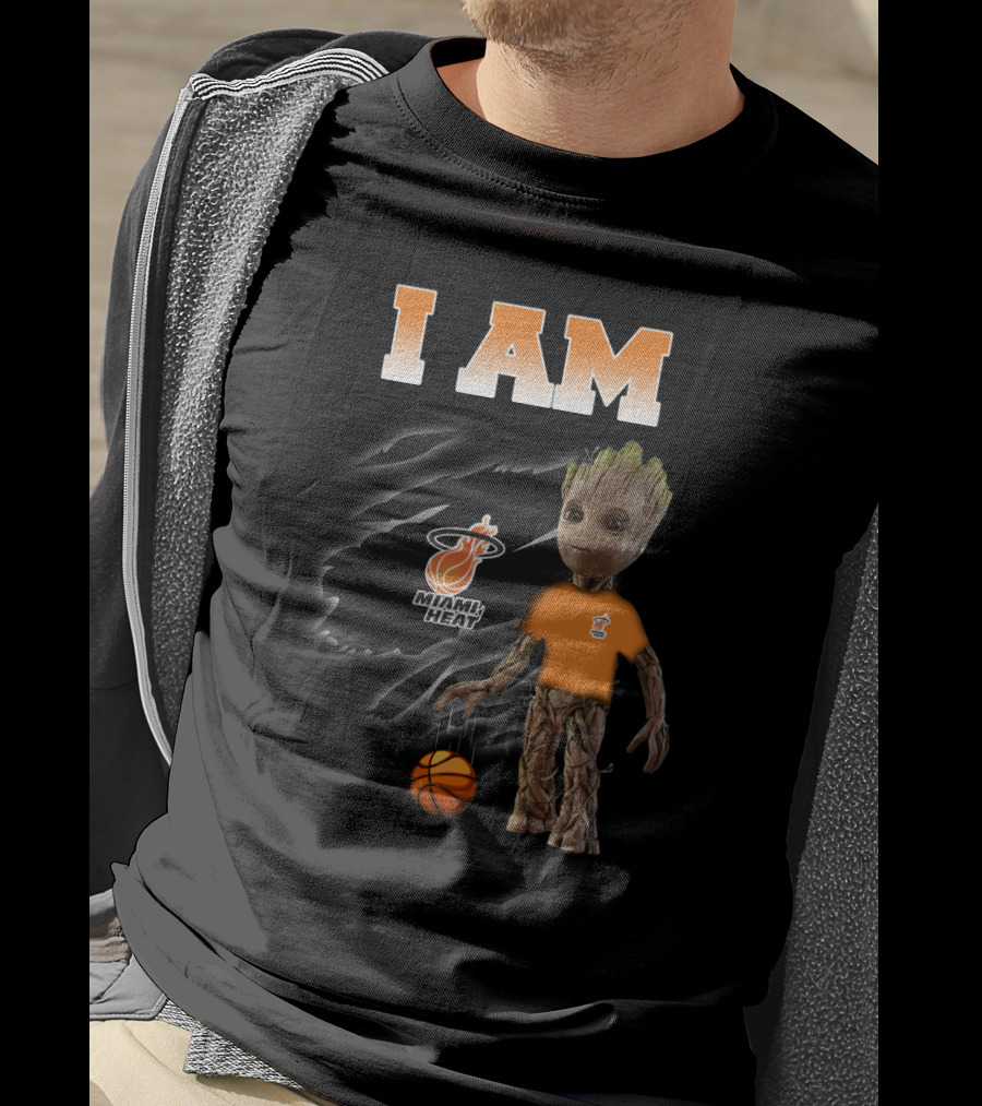 I Am Miami Heat Groot Basketball Fan T-Shirt