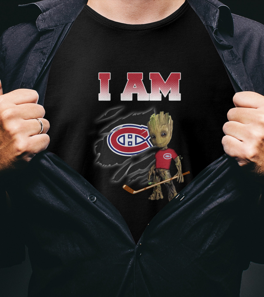 I Am Montreal Canadiens Groot Hockey Fans T-Shirt