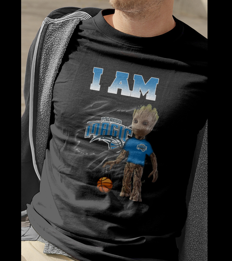 I Am Orlando Magic Groot Basketball Fan T-Shirt