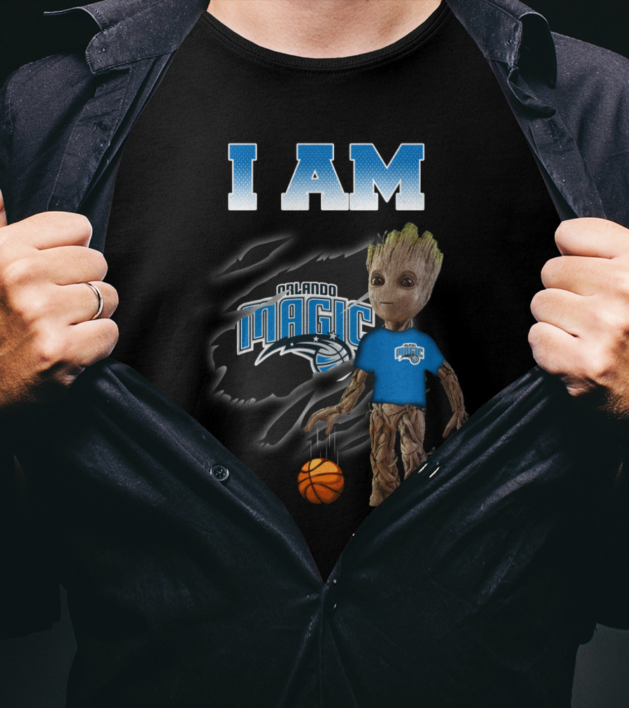 I Am Orlando Magic Groot Basketball Fan T-Shirt