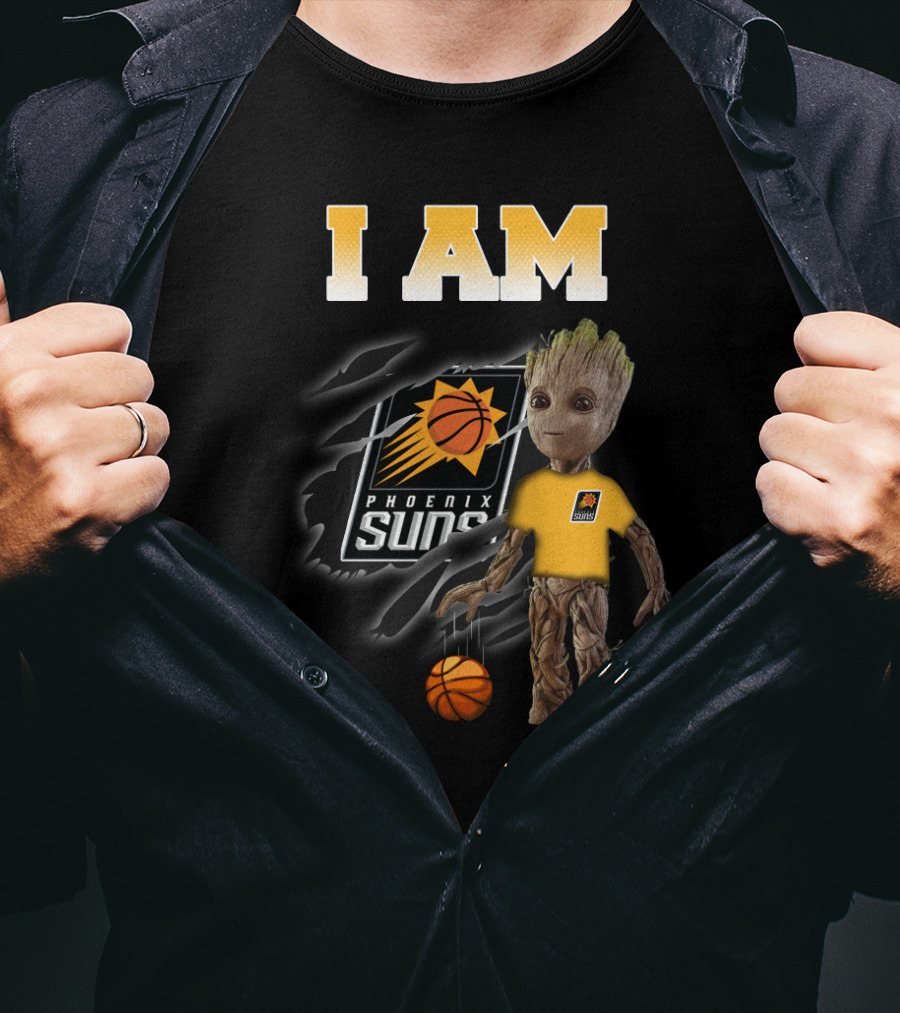 I Am Phoenix Suns Groot Basketball Fan T-Shirt