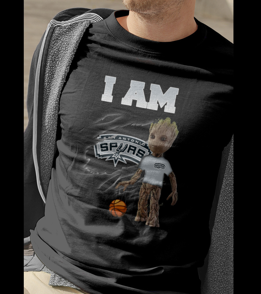 I Am San Antonio Spurs Groot Basketball Fan T-Shirt