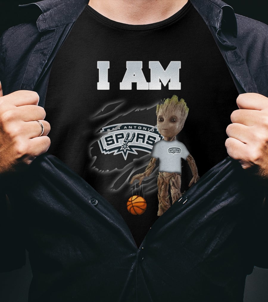 I Am San Antonio Spurs Groot Basketball Fan T-Shirt