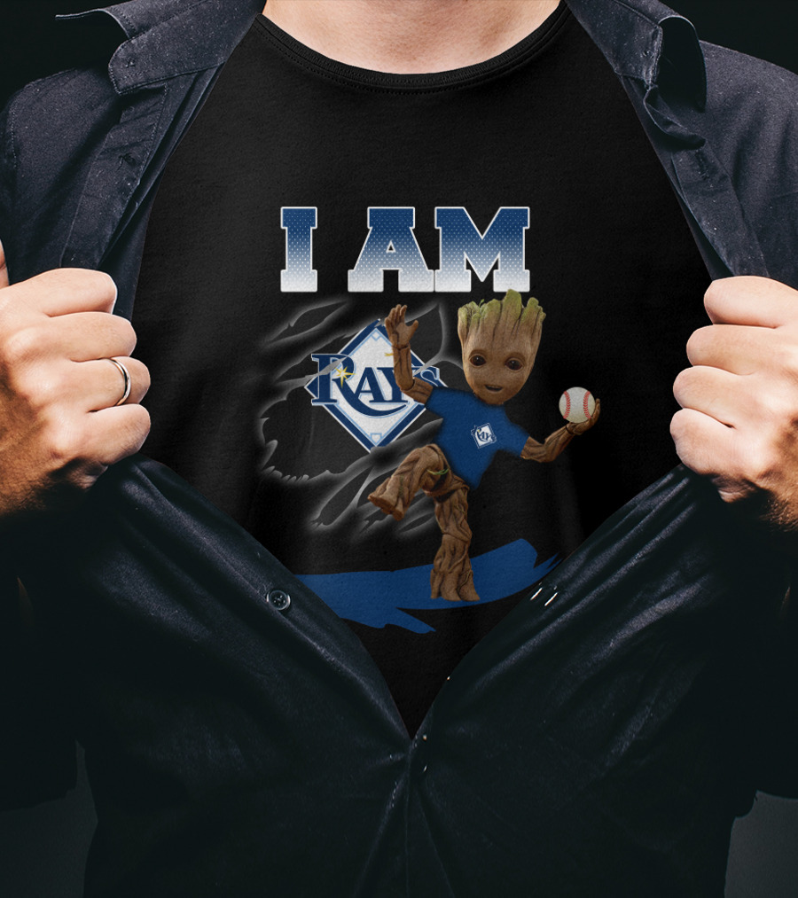 I Am Tampa Bay Rays Groot Baseball Fan T-Shirt