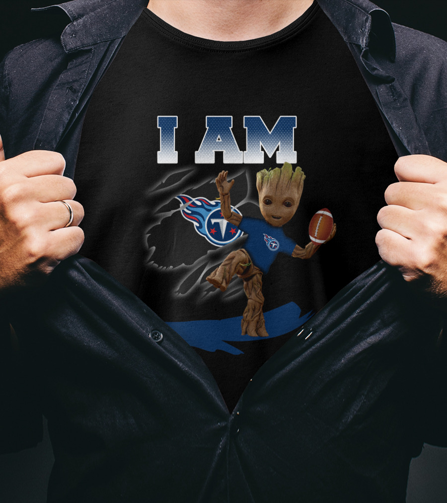I Am Tennessee Titans Groot Football Fan T-Shirt