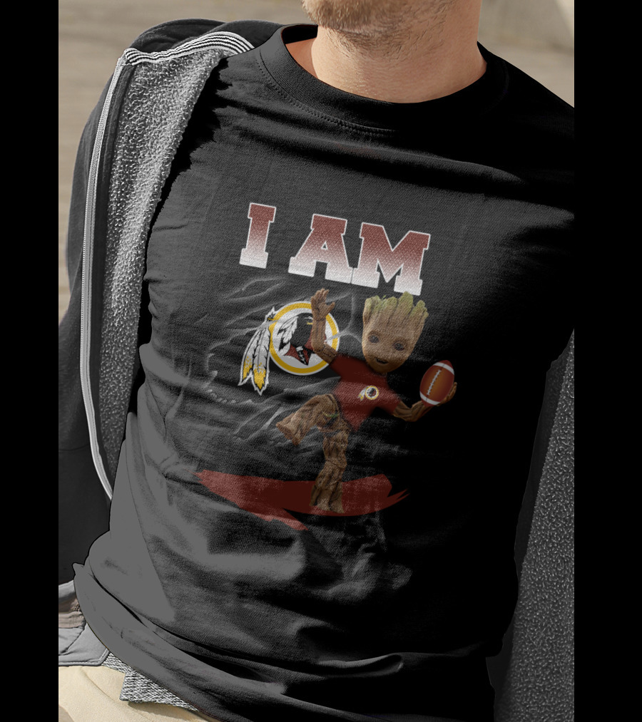 I Am Groot Washington Redskins Football Fan T-Shirt