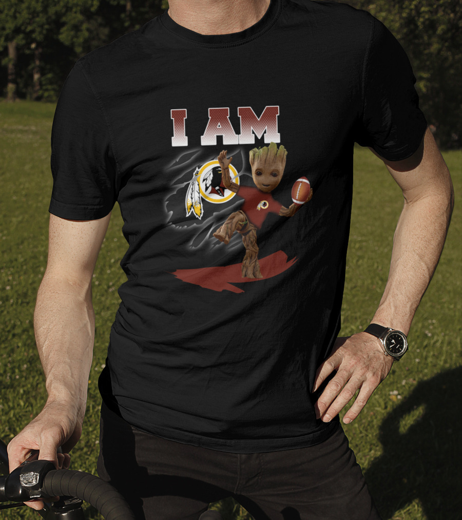 I Am Groot Washington Redskins Football Fan T-Shirt