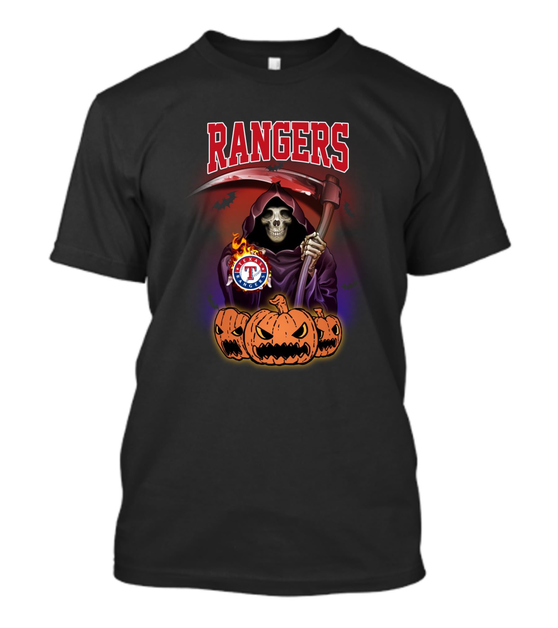 Rangers Reaper Texas Halloween Pumpkins T-Shirt