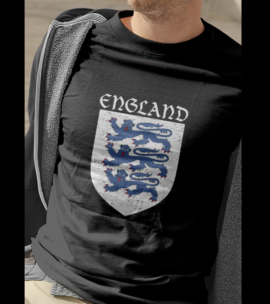 England Three Lions Vintage Crest T-Shirt