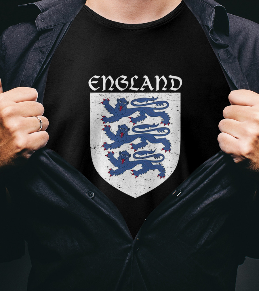 England Three Lions Vintage Crest T-Shirt