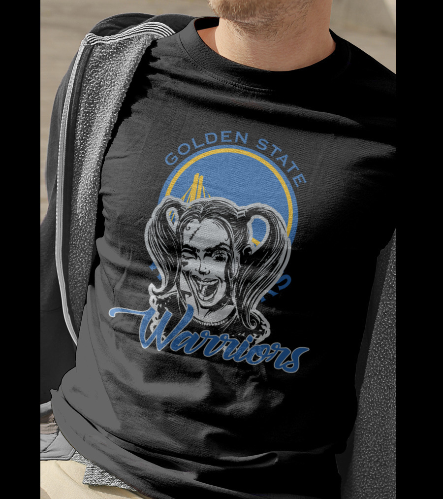 Golden State Warriors Harley Quinn Face T-Shirt