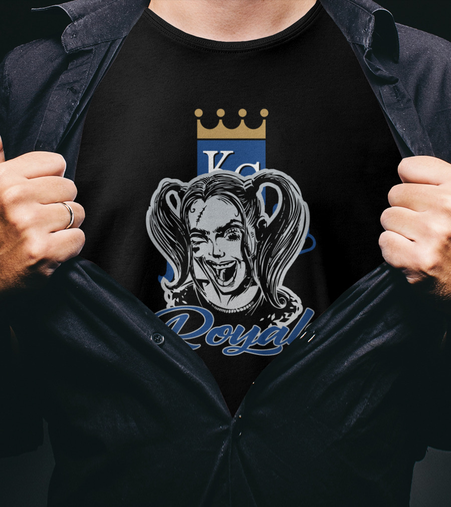 Harley Quinn Royals Kc Logo Kansas City Royals T-Shirt