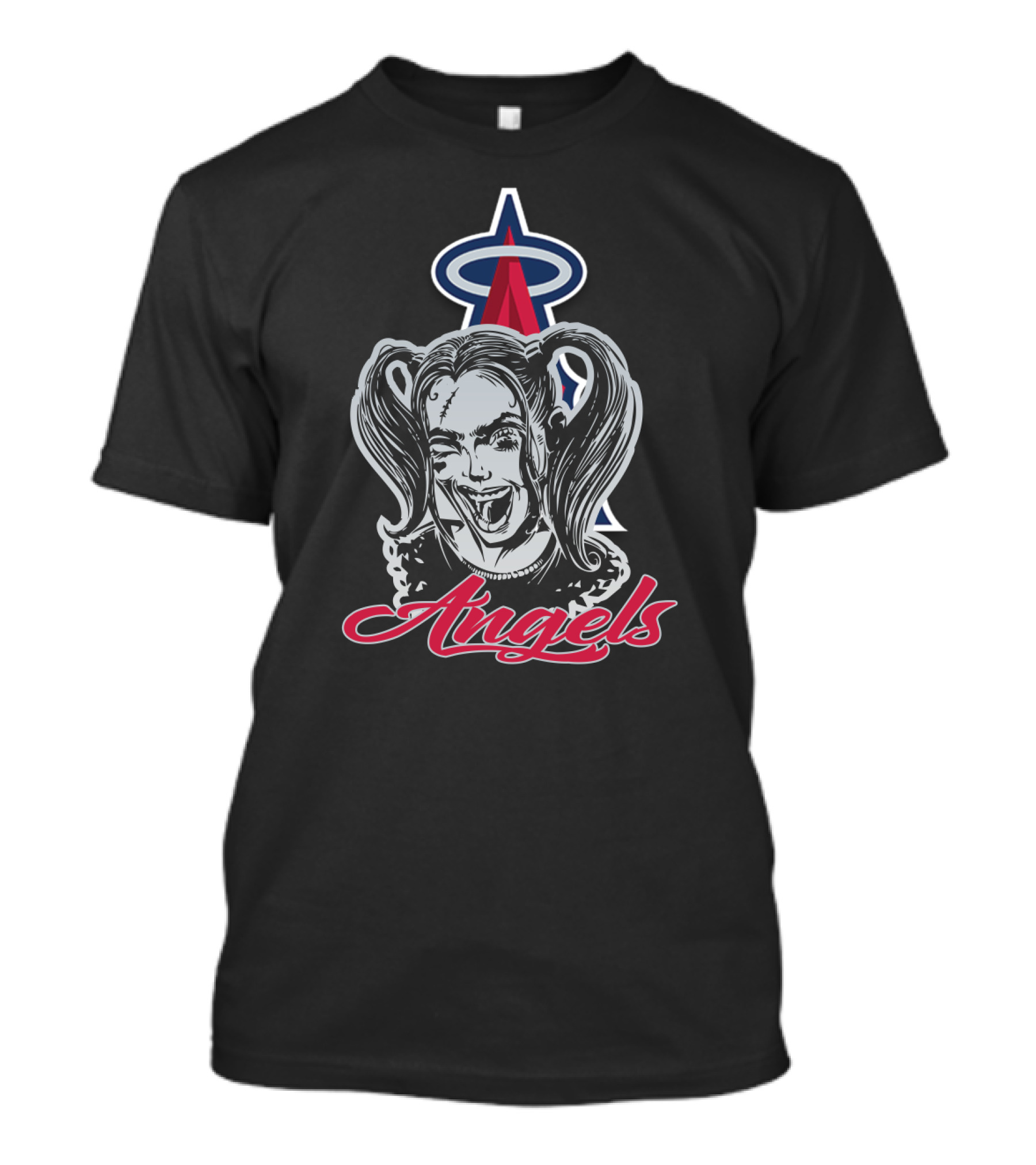 Harley Quinn Angels Los Angeles Baseball T-Shirt