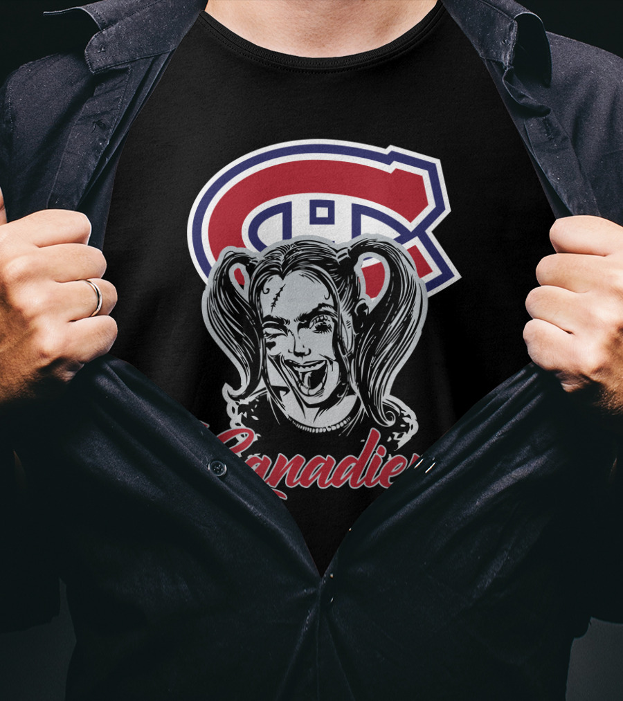 Harley Quinn Montreal Canadiens Logo Canadiens T-Shirt