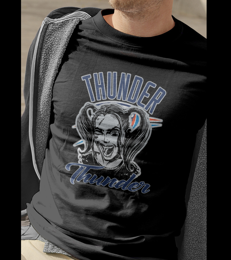Harley Quinn Thunder Oklahoma City Basketball T-Shirt