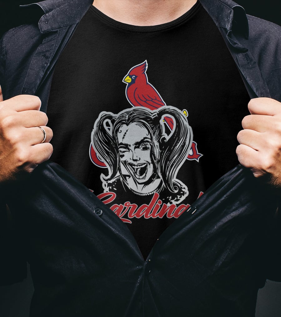 Harley Quinn St. Louis Cardinals Collaboration T-Shirt