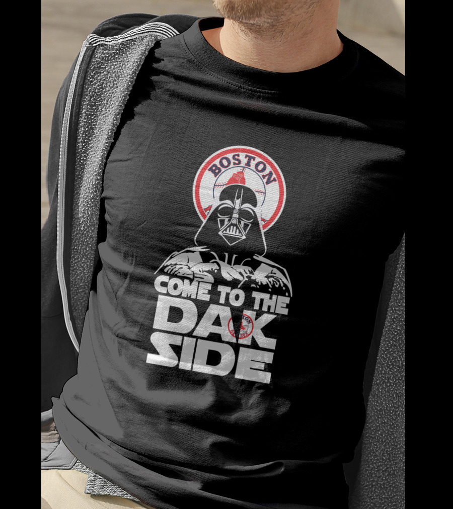 Darth Vader Come To The Dark Side Boston Red Sox Baseball Fan Crossover T-Shirt