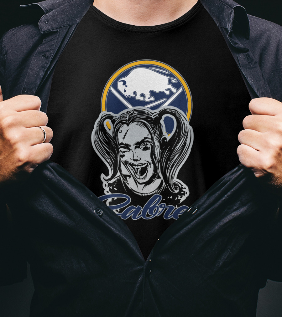 Sabres Fans With Harley Quinn And Buffalo T-Shirt