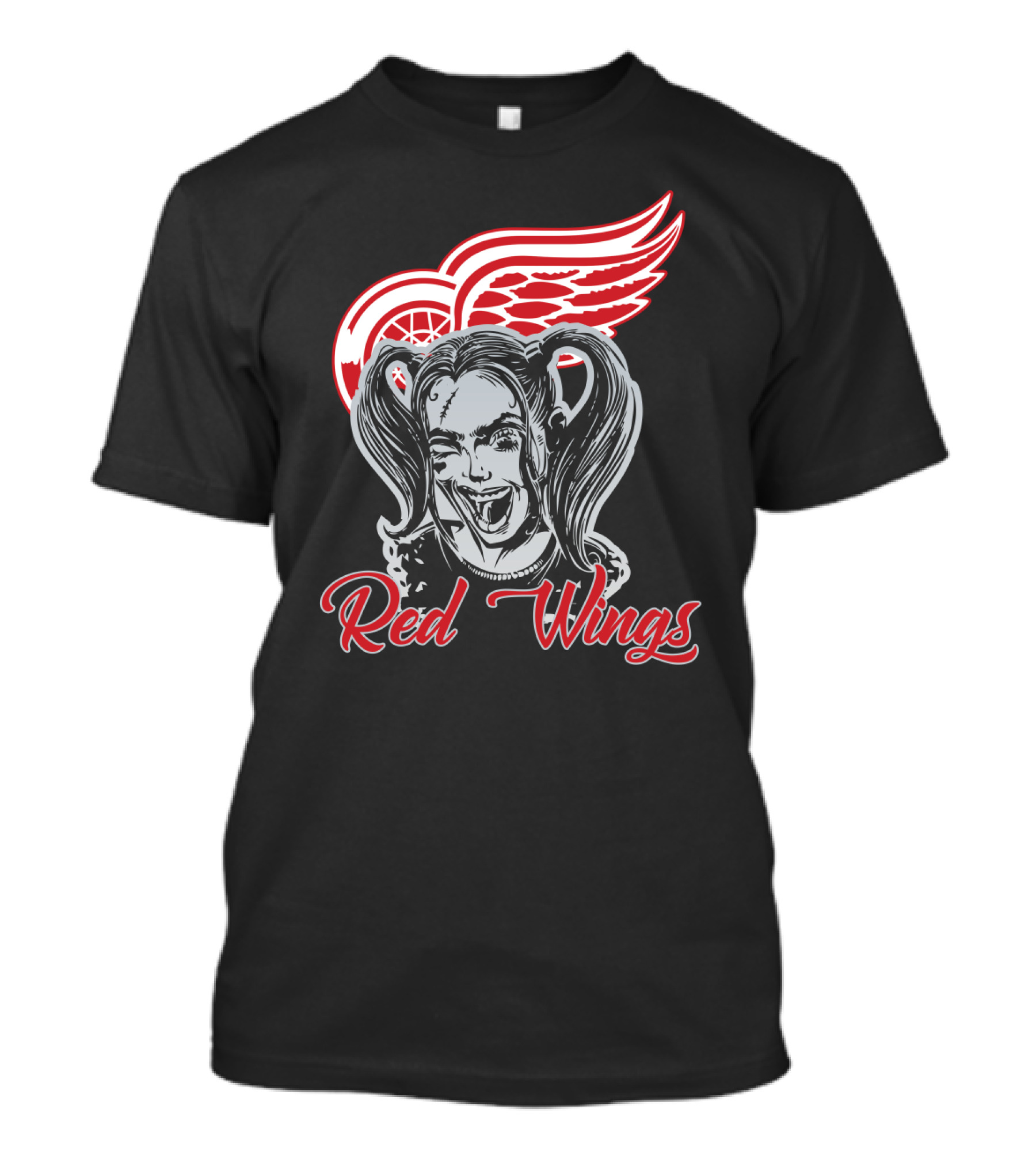 Harley Quinn Meets Detroit Red Wings Fans Extravaganza T-Shirt
