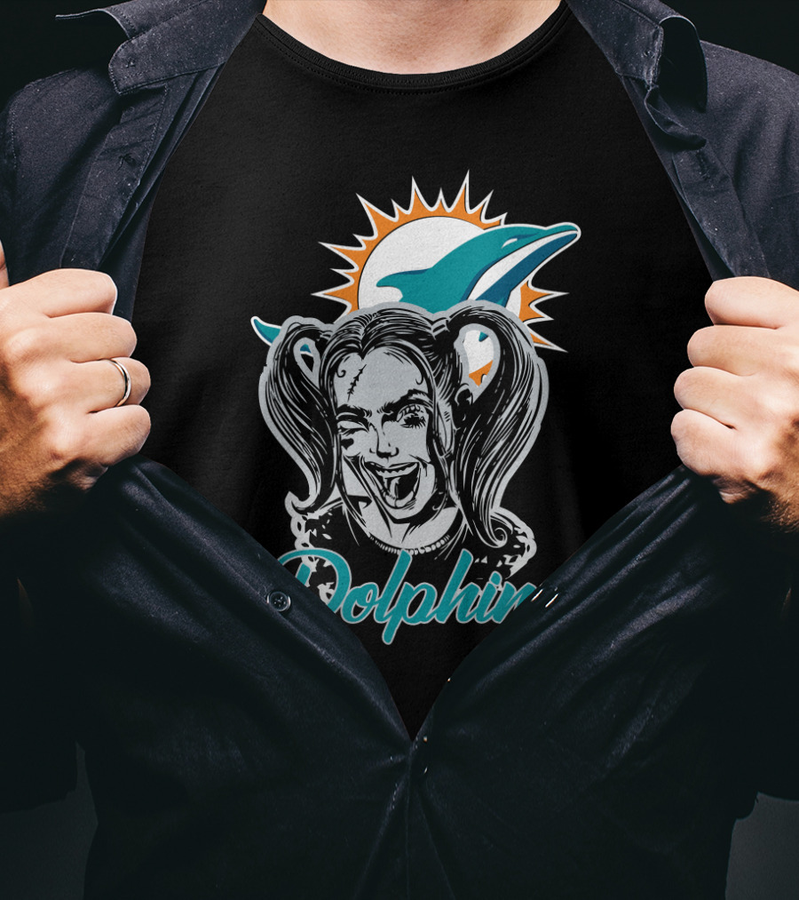Harley Quinn Miami Dolphins Enthusiasts T-Shirt