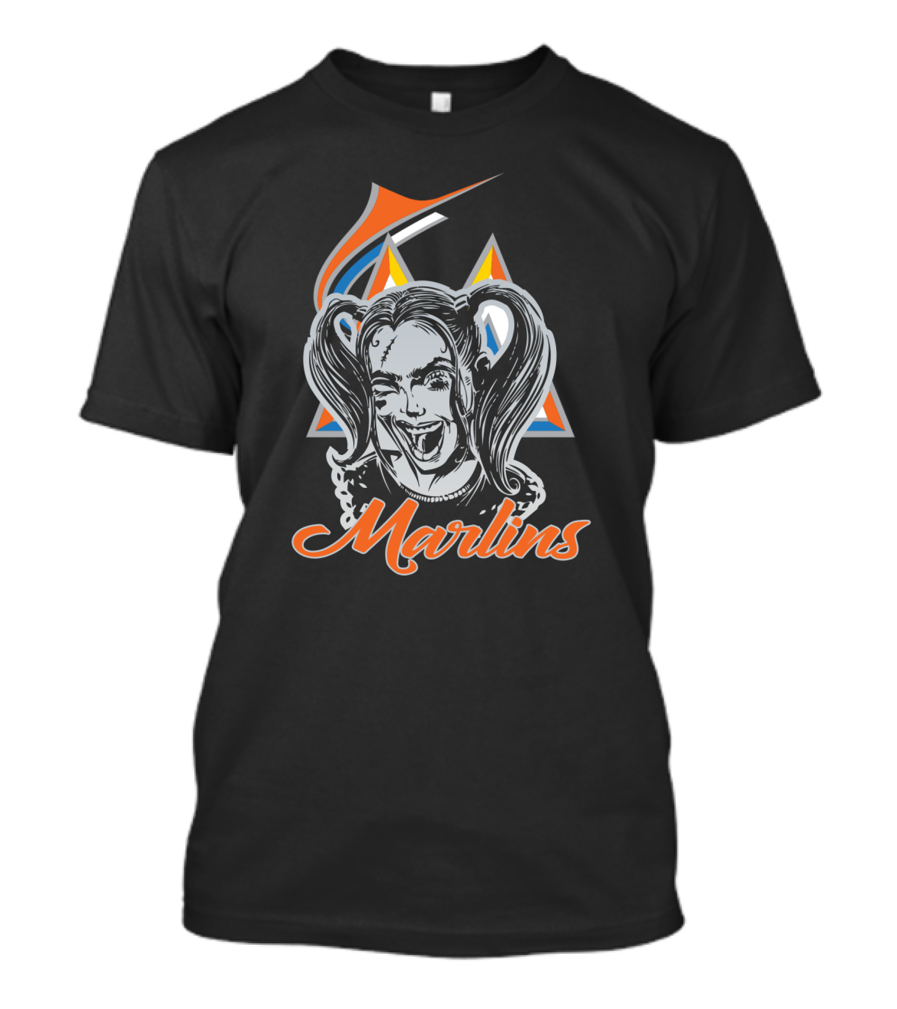 Marlins Harley Quinn Miami Baseball Fans T-Shirt