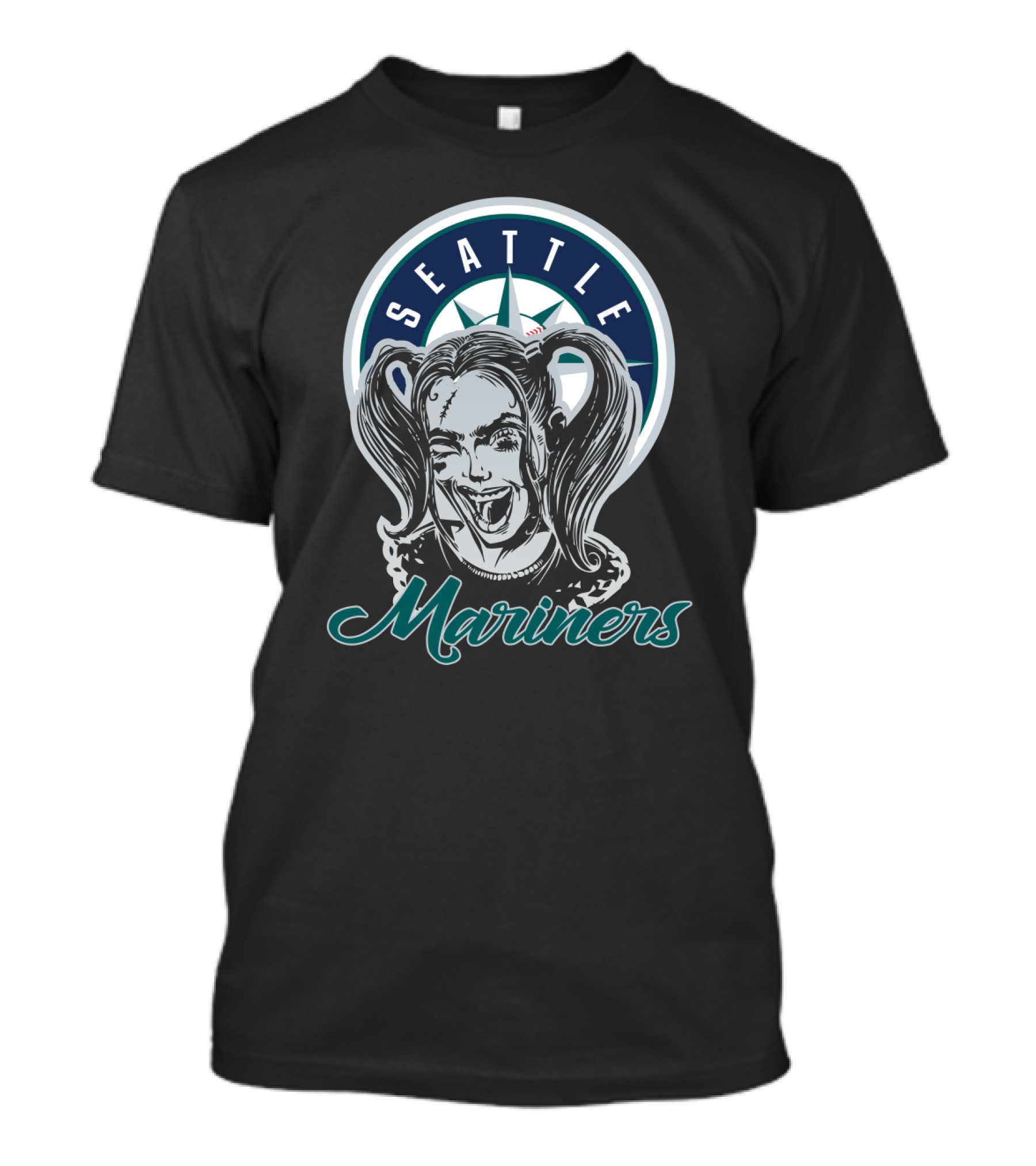 Seattle Mariners Harley Quinn Fans T-Shirt