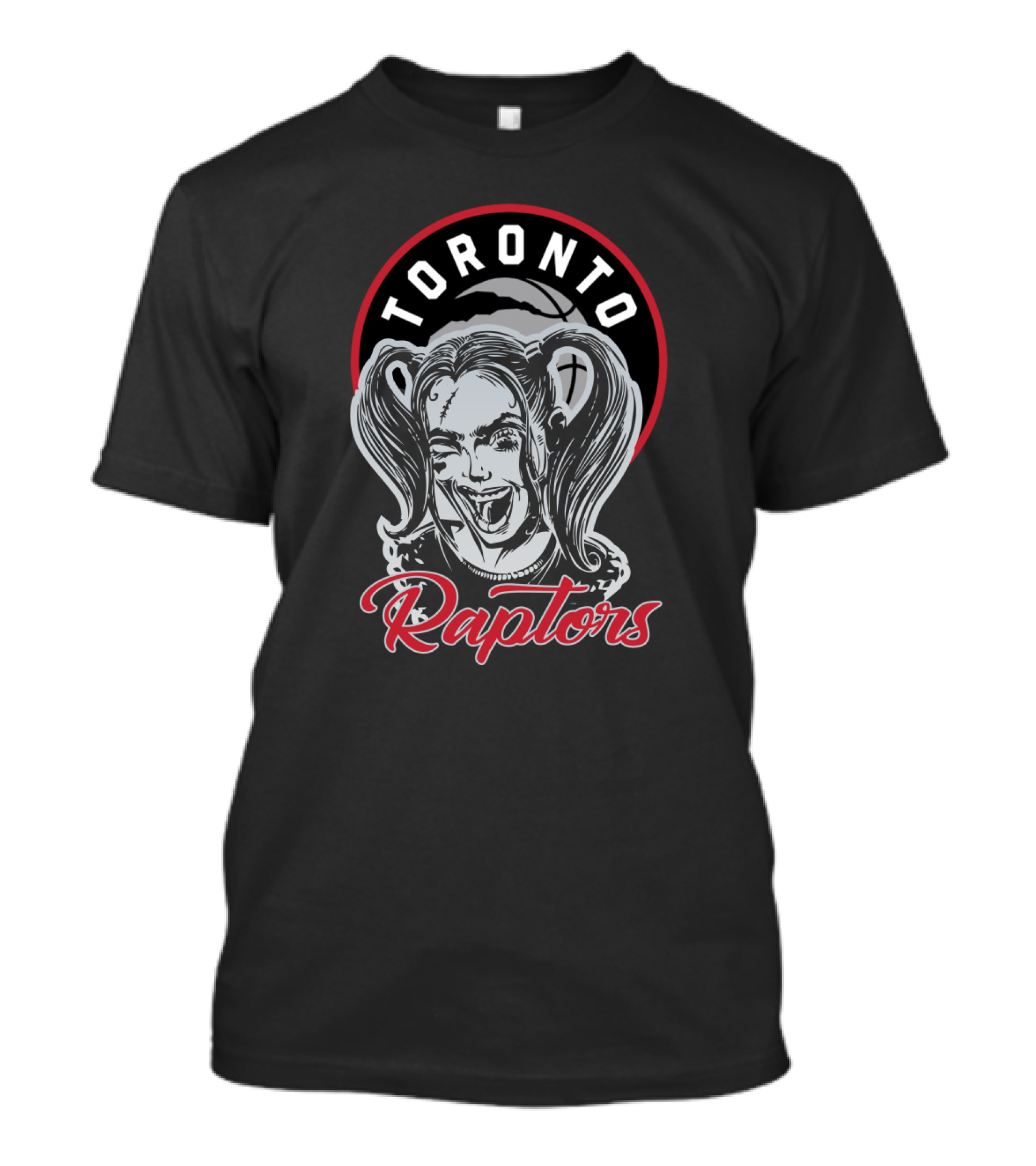 Toronto Raptors Harley Quinn Logo Mashup T-Shirt