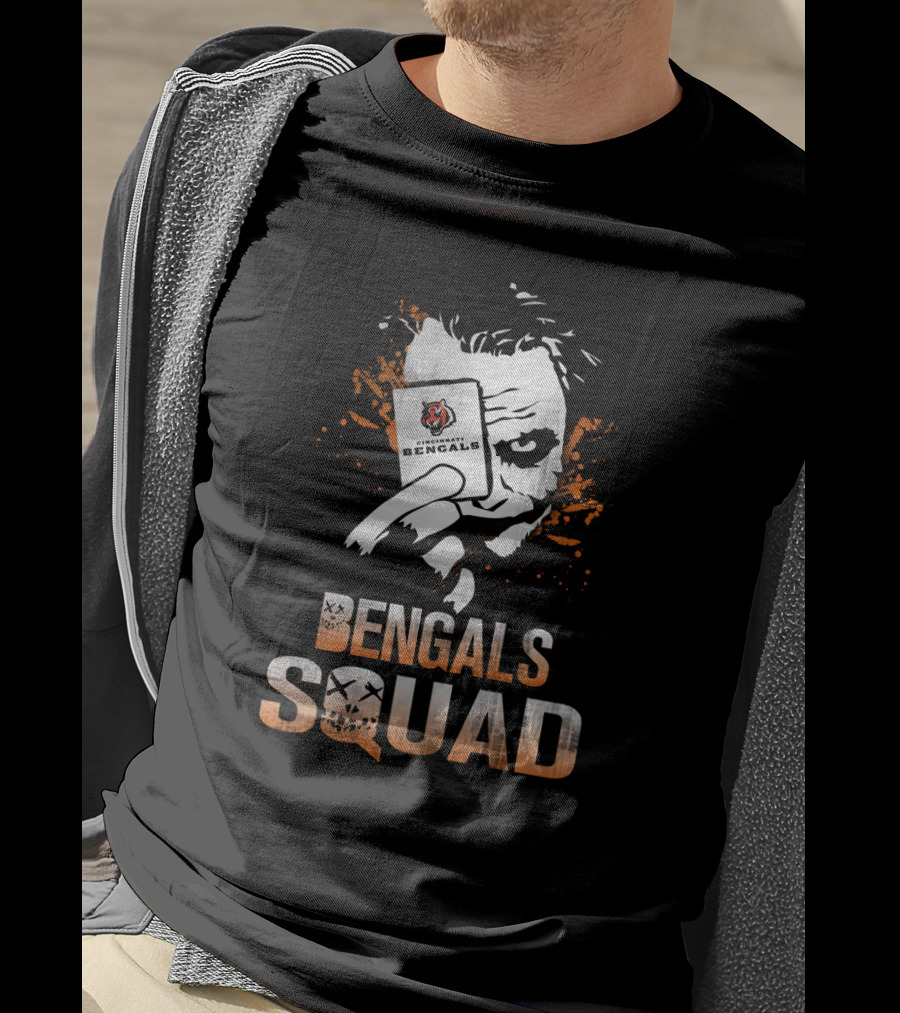 Bengals Squad Joker And Cincinnati Bengals Fans T-Shirt