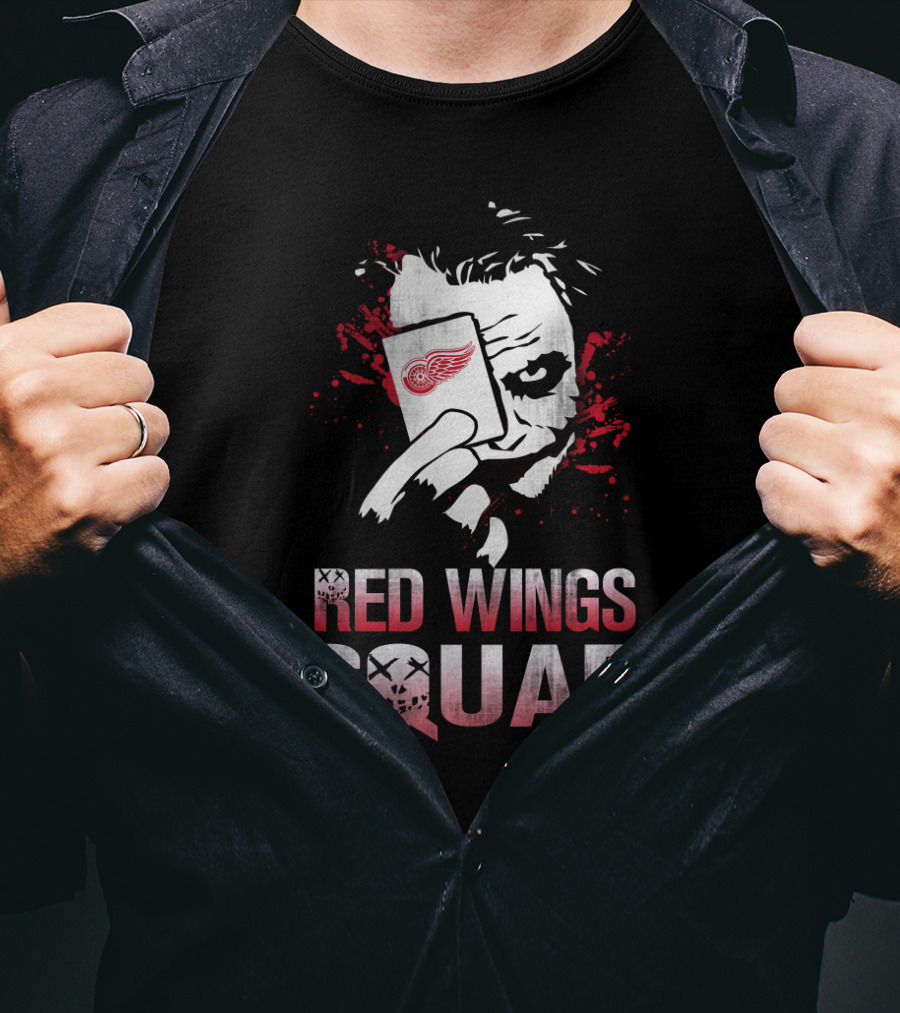 Red Wings Squad Joker Detroit Red Wings Fans T-Shirt