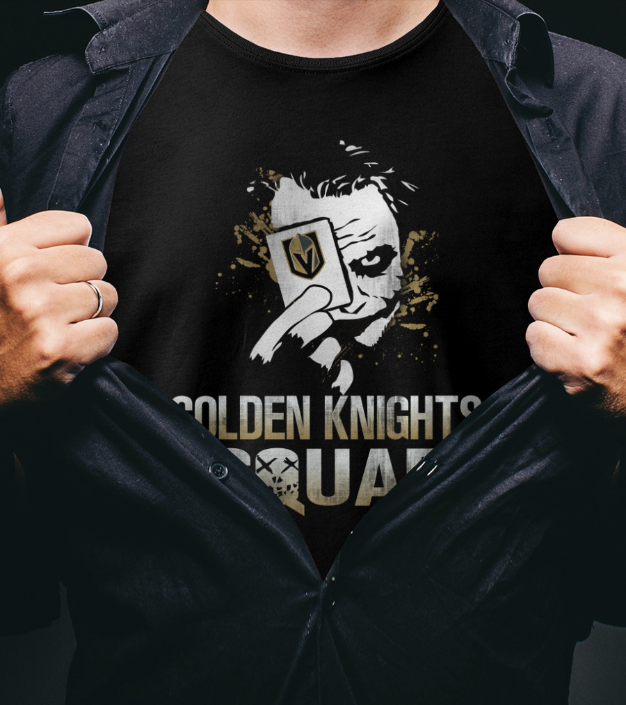 Golden Knights Squad Joker Card Face T-Shirt