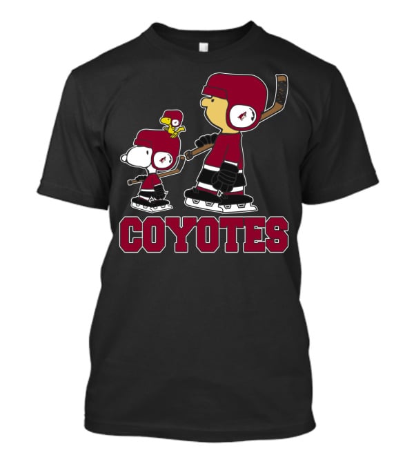Snoopy Ice Hockey Coyotes Fans Peanuts Arizona Nhl Team T-Shirt