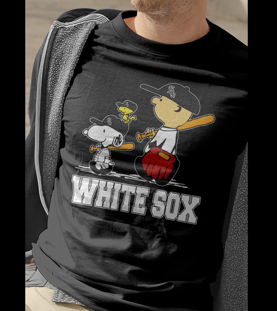 Snoopy Woodstock White Sox Fans T-Shirt