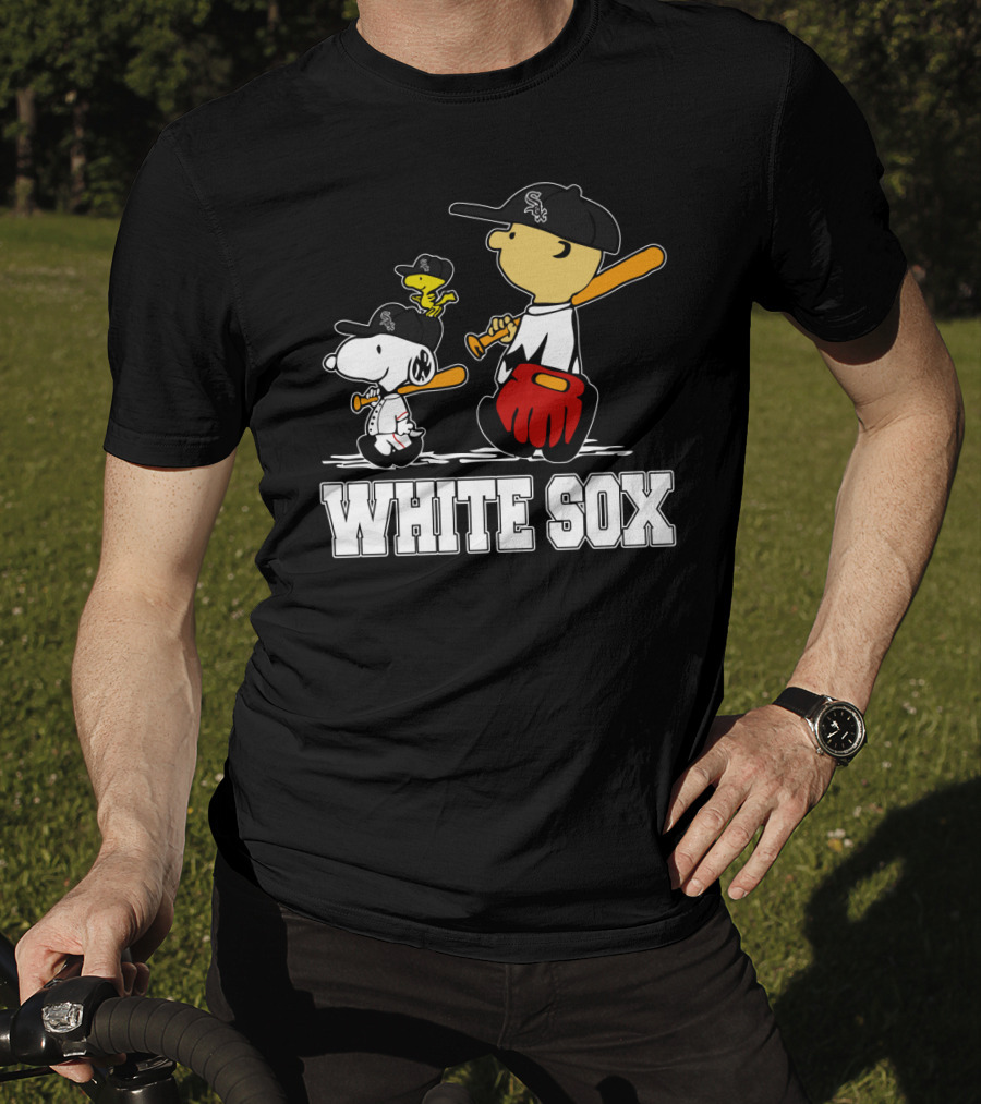 Snoopy Woodstock White Sox Fans T-Shirt