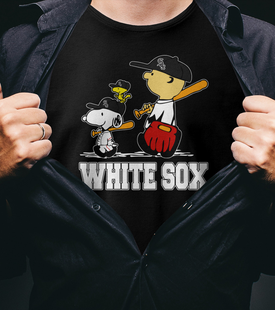 Snoopy Woodstock White Sox Fans T-Shirt