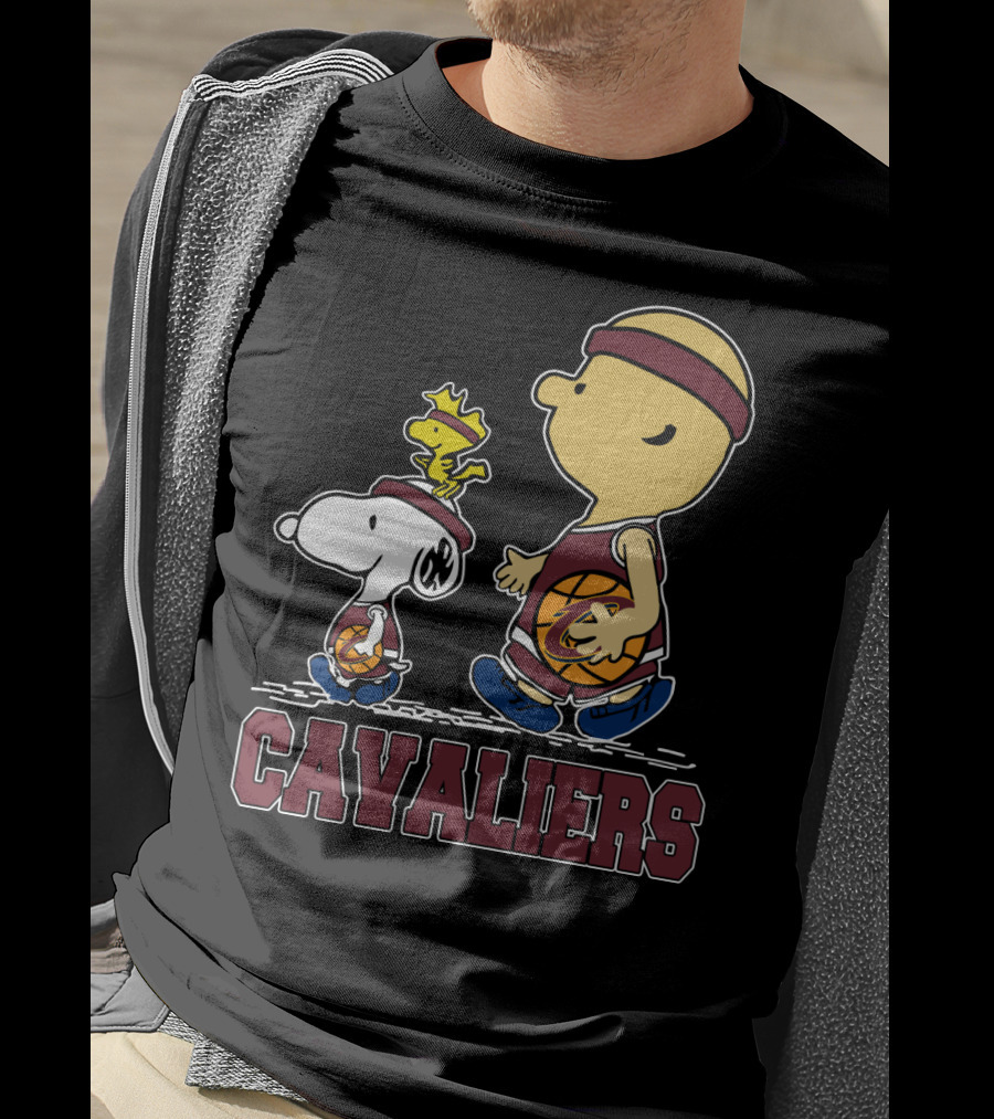 Snoopy And Cavalier Friends With Basketball T-Shirt