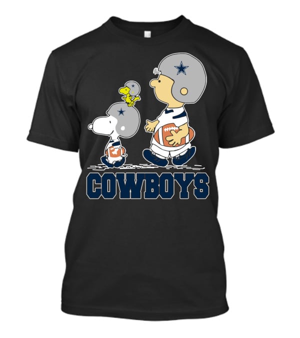 Snoopy Peanuts Dallas Cowboys Football Fans T-Shirt