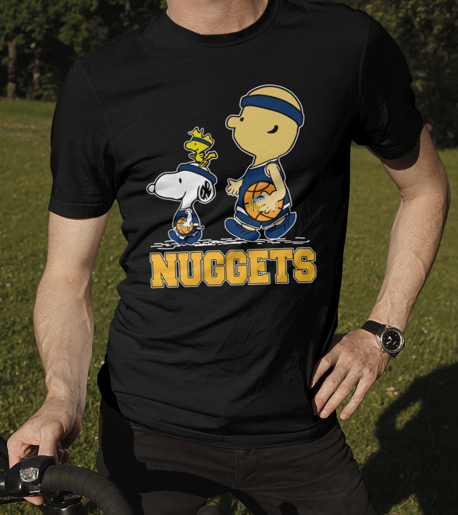 Snoopy Woodstock And Nuggets Basketball Fans T-Shirt
