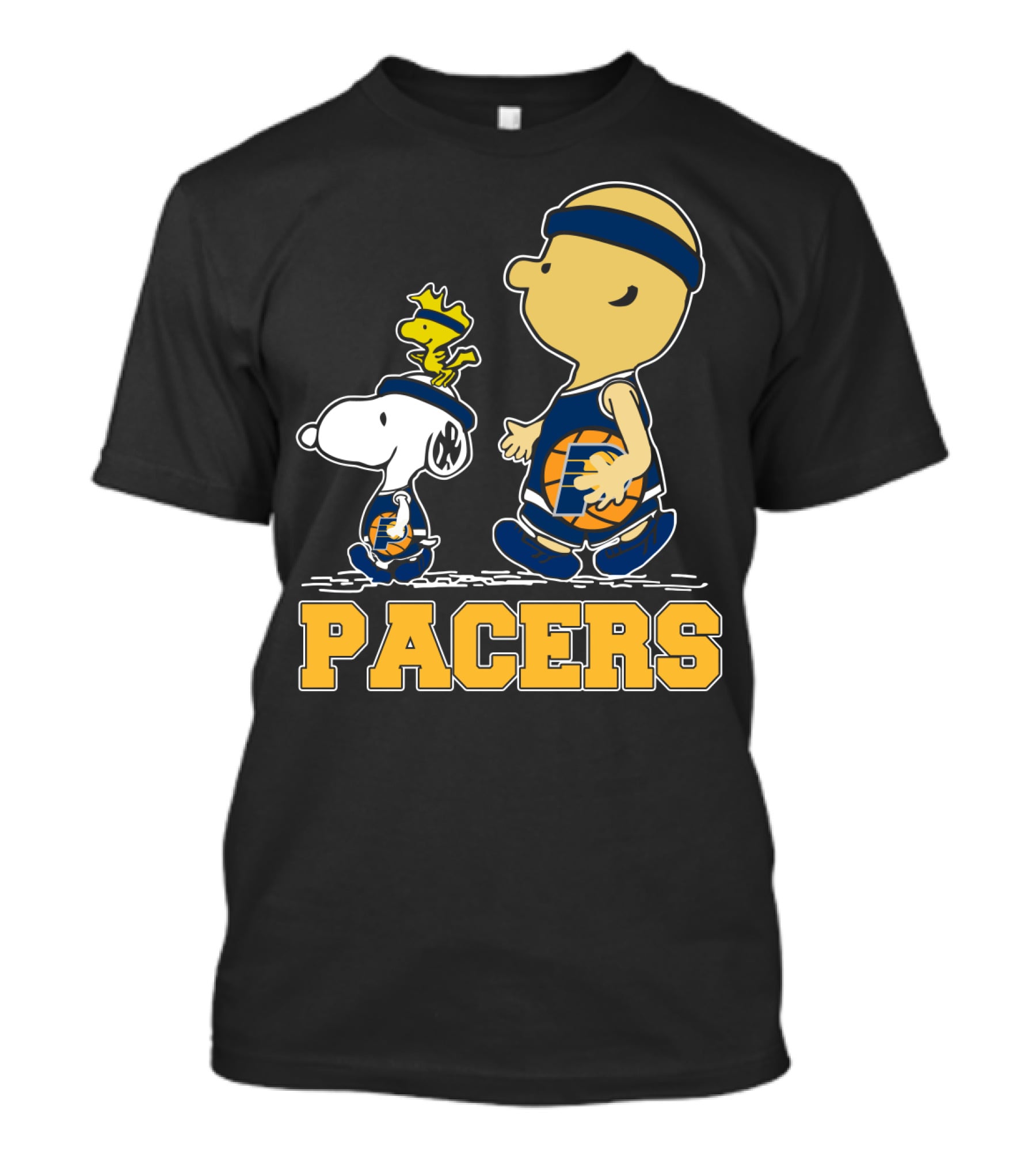 Snoopy And Woodstock Pacers Basketball Fans T-Shirt