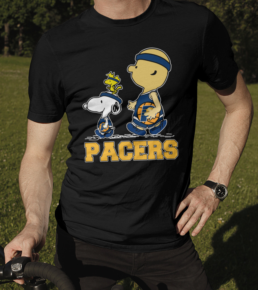 Snoopy And Woodstock Pacers Basketball Fans T-Shirt