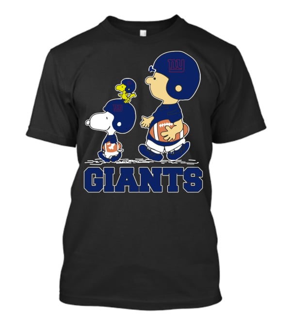 Snoopy Woodstock New York Giants Football Fans T-Shirt